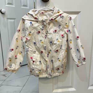 GAP Kids Floral Windbreaker - Cream